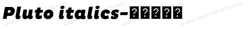 Pluto italics字体转换